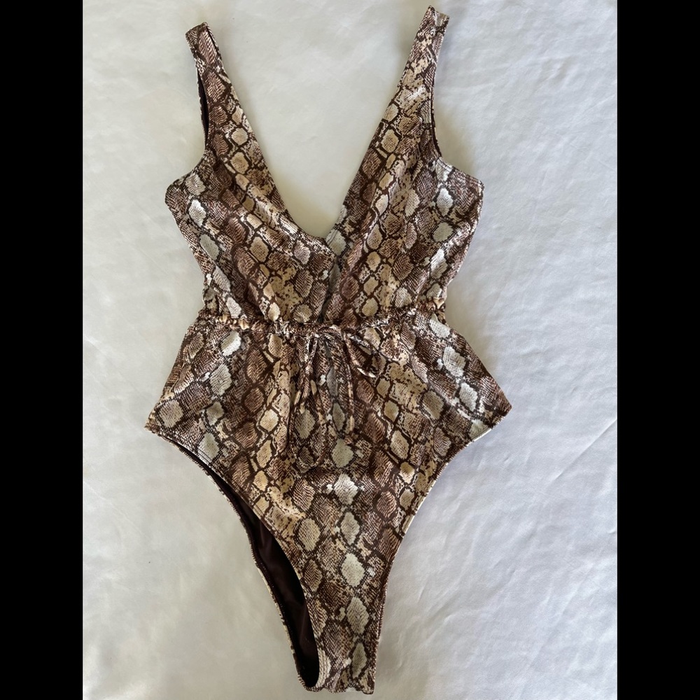 Kendall & Kylie one piece swim suit.